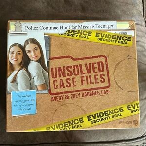 Unsolved case files game. Used once